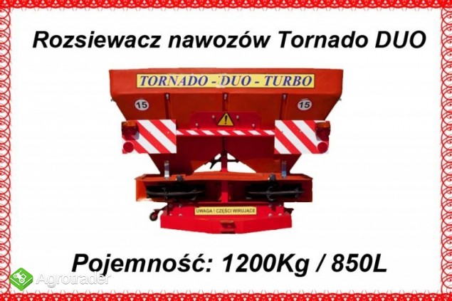 Rozsiewacz nawozów Tornado WIBRO 850 L / 1200 kg