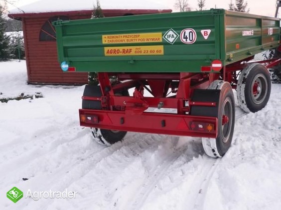 Przyczepa rolnicza ciężarowa 5 ton HL 6011 jak nowa OKAZJA wywrotka  - zdjęcie 2