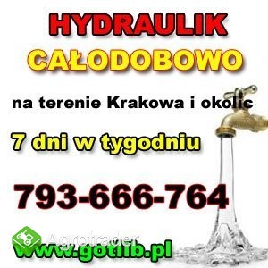 Hydraulik Kraków  Tel. 793-666-764