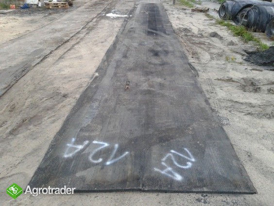 Gumowe płyty drogowe utwardzenie terenu  maty płyty obornikowe silosy - zdjęcie 1
