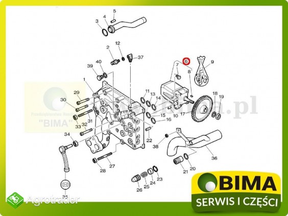 Pompa hydrauliczna hydrauliki Massey Ferguson 8260,8270 - zdjęcie 1